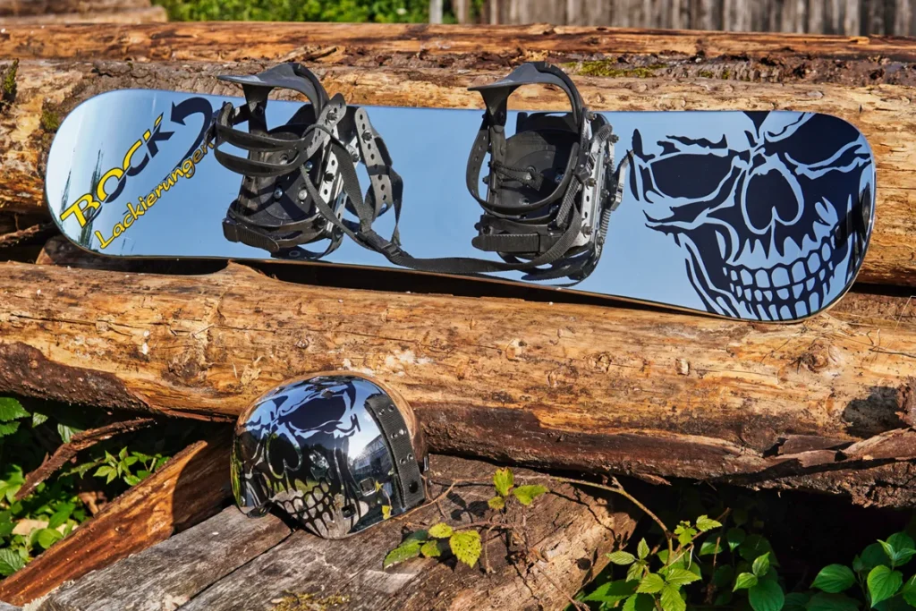 Chromlack Snowboard - Bock Lackierungen